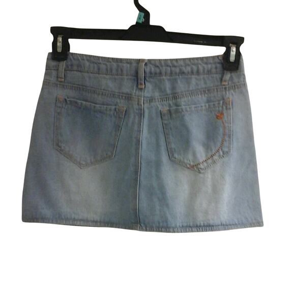 Dream Out Loud by Selena Gomez, jean mini skirt, distressed, junior girl sz 11 - Picture 2 of 4